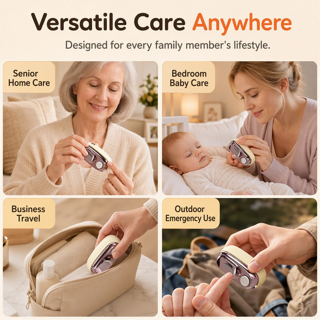 Electric Nail Clipper - 2-in-1 Trimmer &amp; Nail Grinder, Safe for Seniors