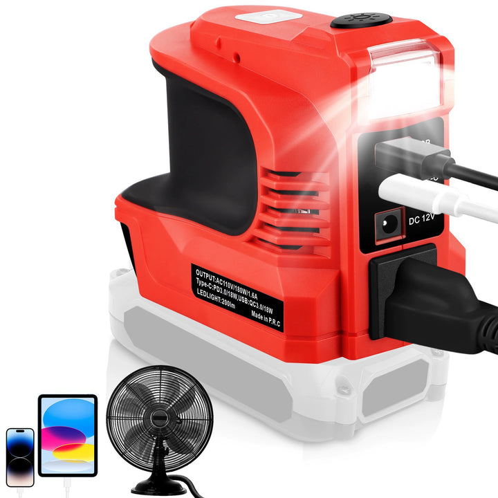Tool Battery Inverter – Portable Power for Camping &amp; Emergencies