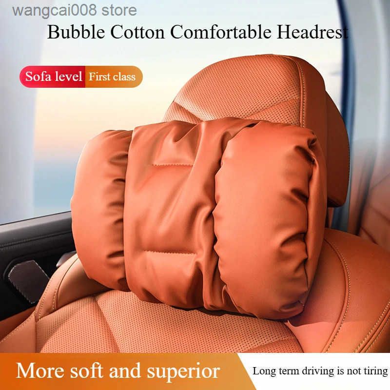 Cloud-like Suede-Touch Car Headrest &amp; Lumbar Set – Premium Driving Comfort