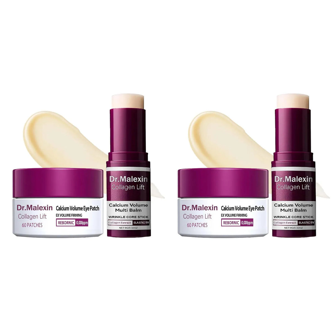 Collagen Eye Balm Stick &amp; Eye Patch Set — 2-Step Care for Tired Eyes