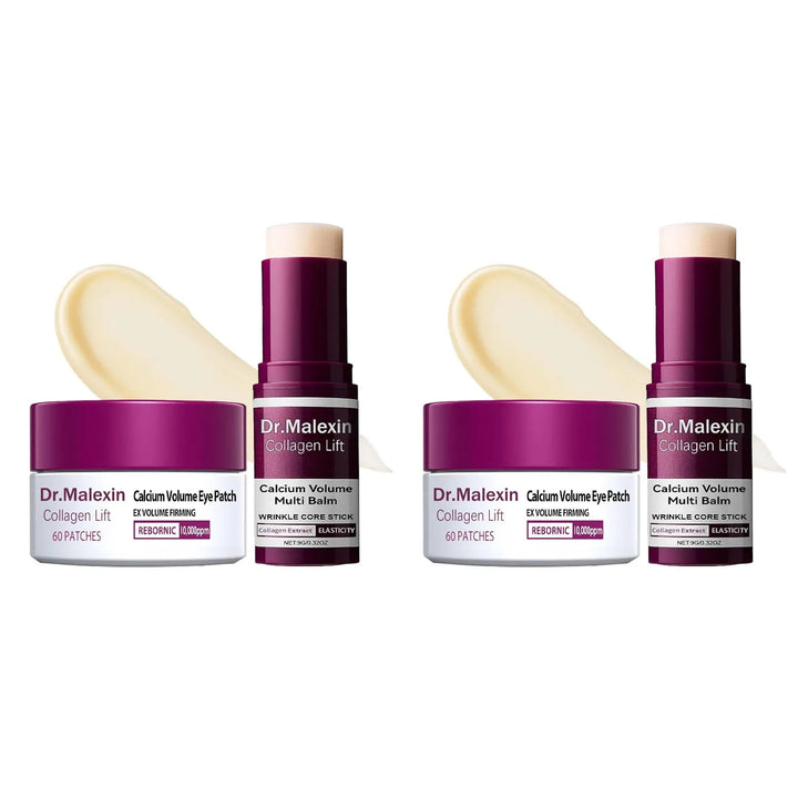 Collagen Eye Balm Stick &amp; Eye Patch Set — 2-Step Care for Tired Eyes