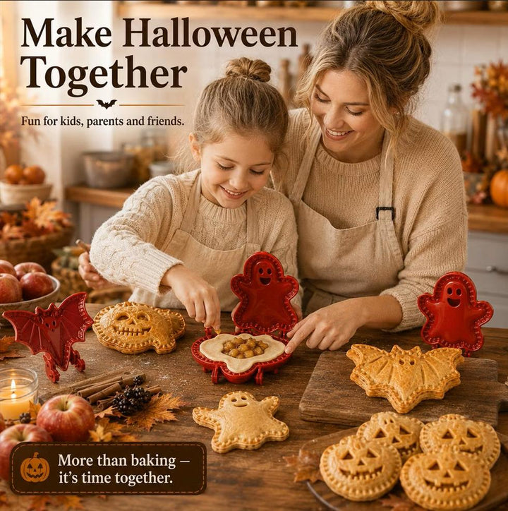 Halloween Apple Pie Molds, 2 Sets of 4 Baking Shapes, DIY Mold