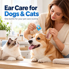 4 fl oz  Ear Cleaner for Dogs &amp; Cats – Gentle Itch Relief &amp; Odor Control
