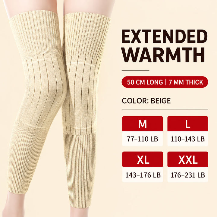 2Pcs Extra-Long Polyester Knee Warmers