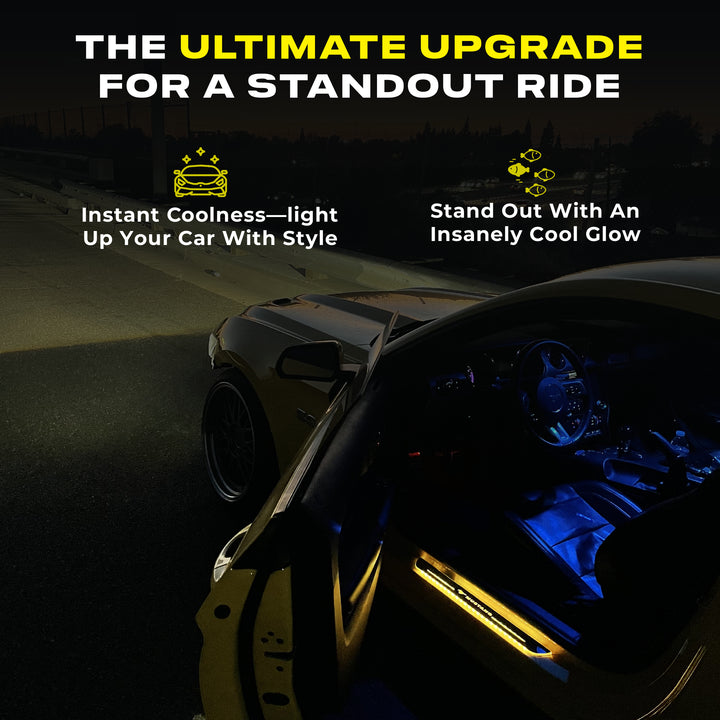 Dynamic Wireless Car Welcome Pedal Lights (Magnetic Smart Sensor)