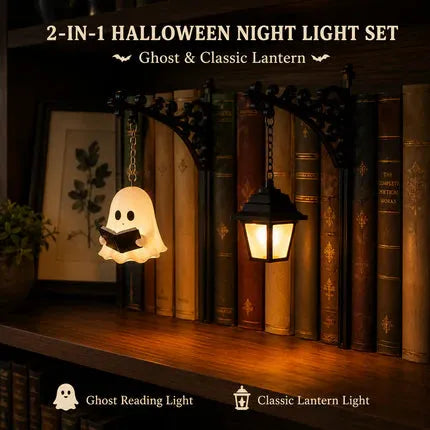 Cozy Bookshelf Lantern Lighting – Miniature Library Table Lamp &amp; Birthday Gift for Book Lovers