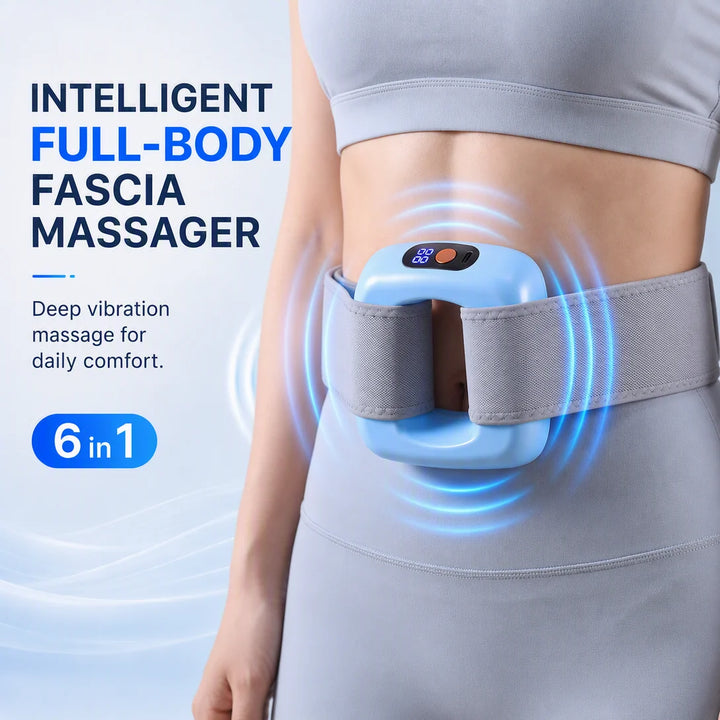 6-in-1 Deep Vibration Fascia Massager for Full-Body Relief