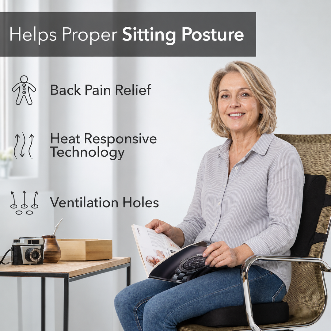 Best Gel Memory Foam Seat Cushion for Tailbone &amp; Sciatica Pain Relief