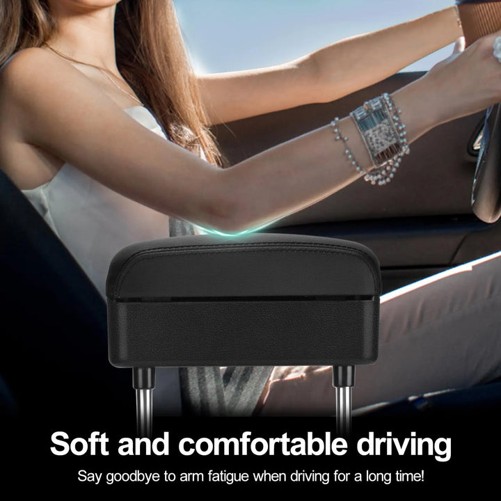 Car Armrest Extender with Wireless Charging | Adjustable Elbow Support
