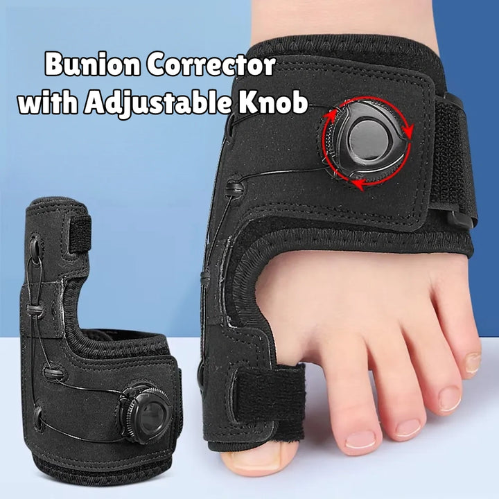 Bunion Corrector with Adjustable Knob | Hallux Valgus Relief