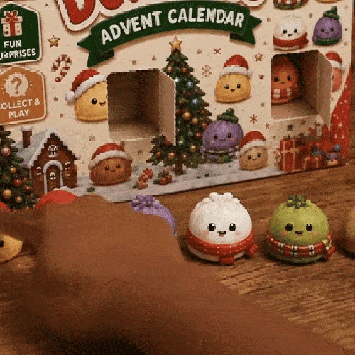 Christmas Dumpling Squishy Blind Box – Cute Sensory Stress Relief Toy