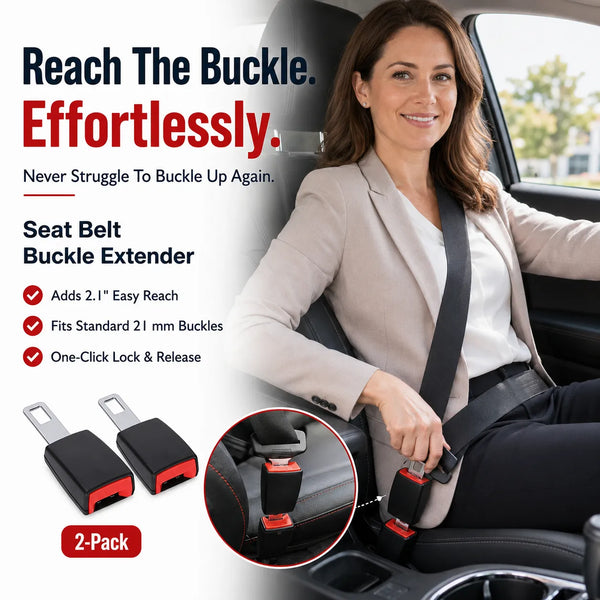 Velloraco Easy-Click Car Seat Belt Extender (2-Pack)