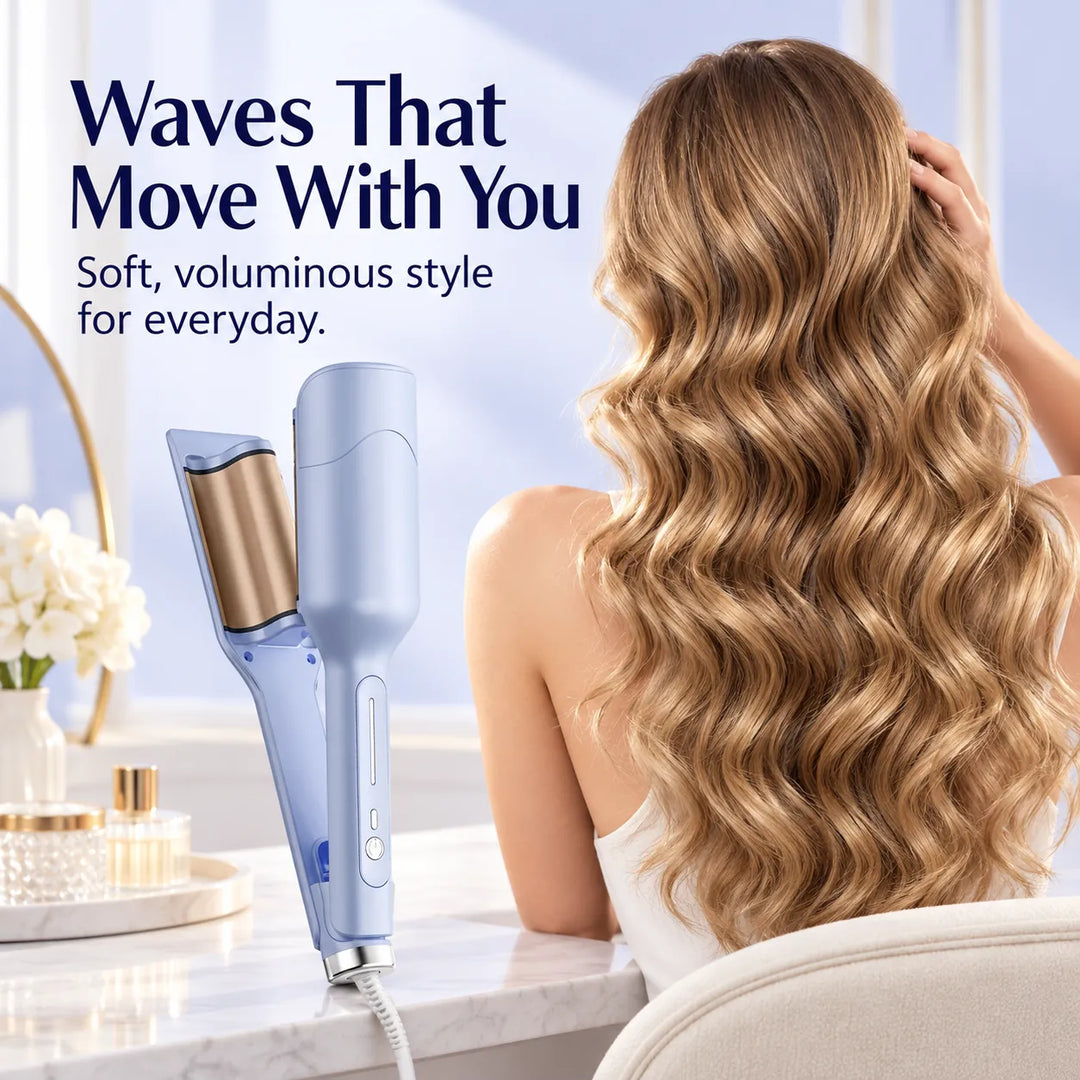 28mm Hair Crimper &amp; Curling Wand with Ionic Technology