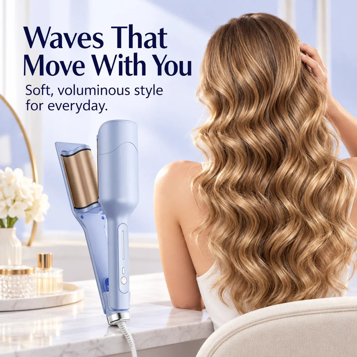 28mm Hair Crimper &amp; Curling Wand with Ionic Technology