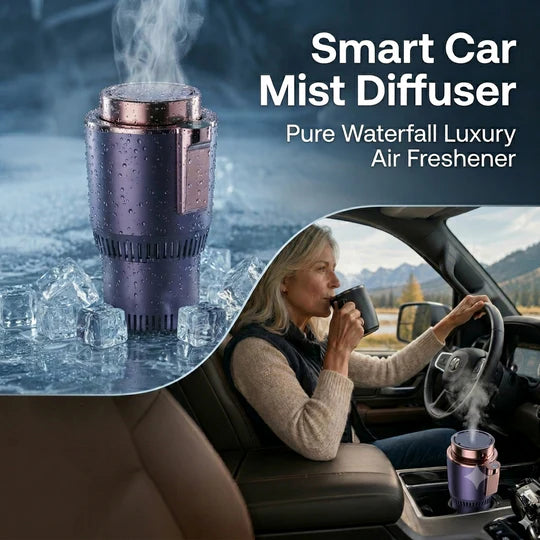 2-in-1 Smart Car Cup Warmer &amp; Cooler Base for Commuters