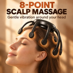 8-Tip Octopus Head Massager – Deep Scalp Relief Anywhere
