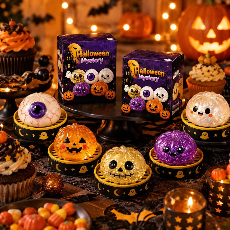 Halloween Dumpling Squishy Toy - Soft Stress Relief Sensory Fidget
