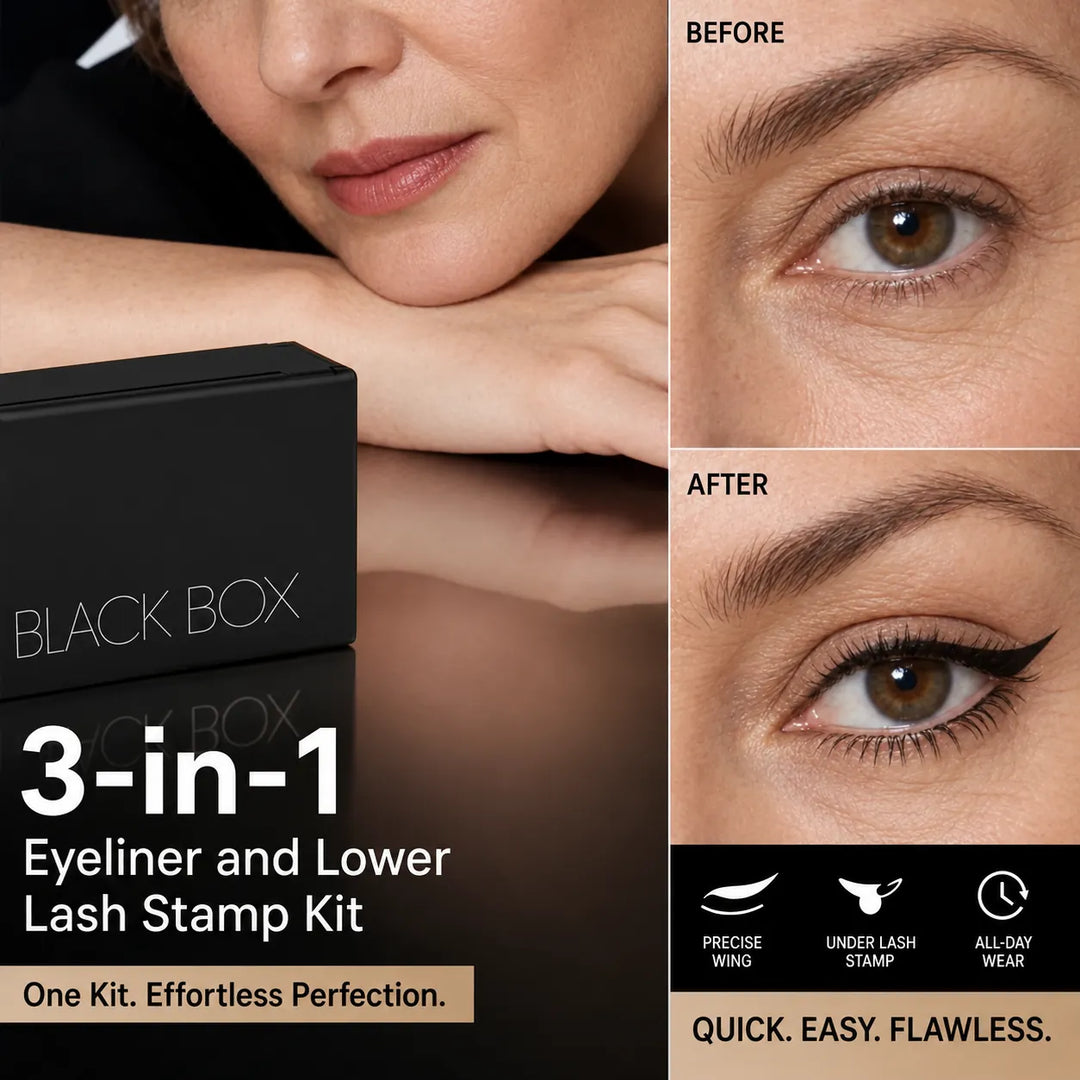 3-in-1 Eyeliner &amp; Lower Lash Stamp Kit – Perfect Wings in Seconds