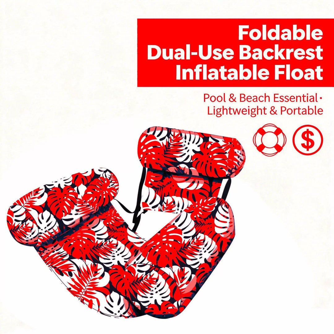 Floating Pool Lounge Chair with Cooling Mesh &amp; Adjustable Backrest
