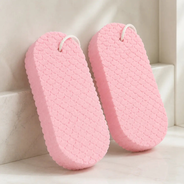 2-Pack Soft PVA Exfoliating Bath Sponge for Smooth Skin