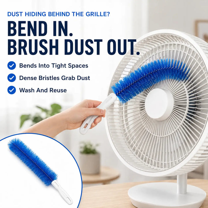 2-Pack Bendable Microfiber Fan Duster — Clean Blades, No Dust Rain