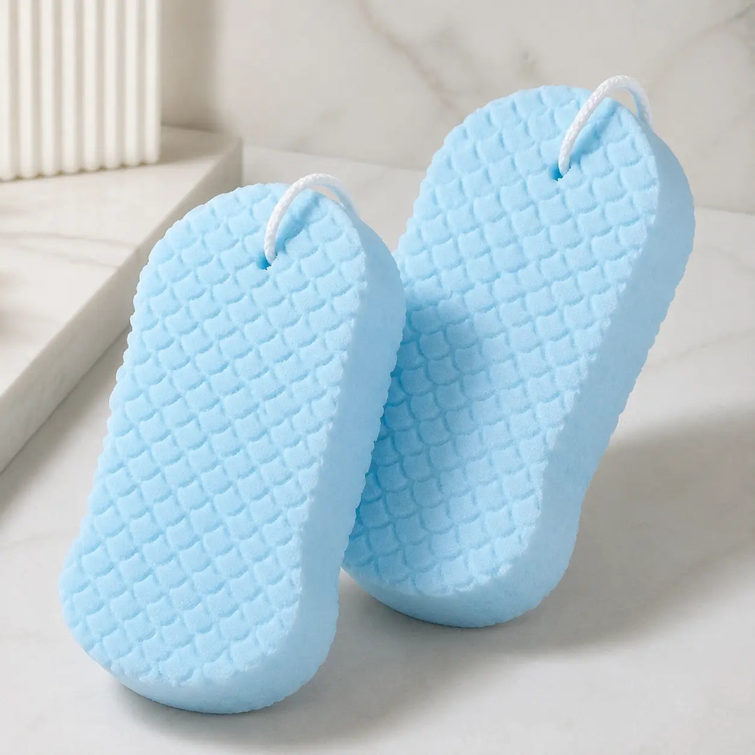 2-Pack Soft PVA Exfoliating Bath Sponge for Smooth Skin