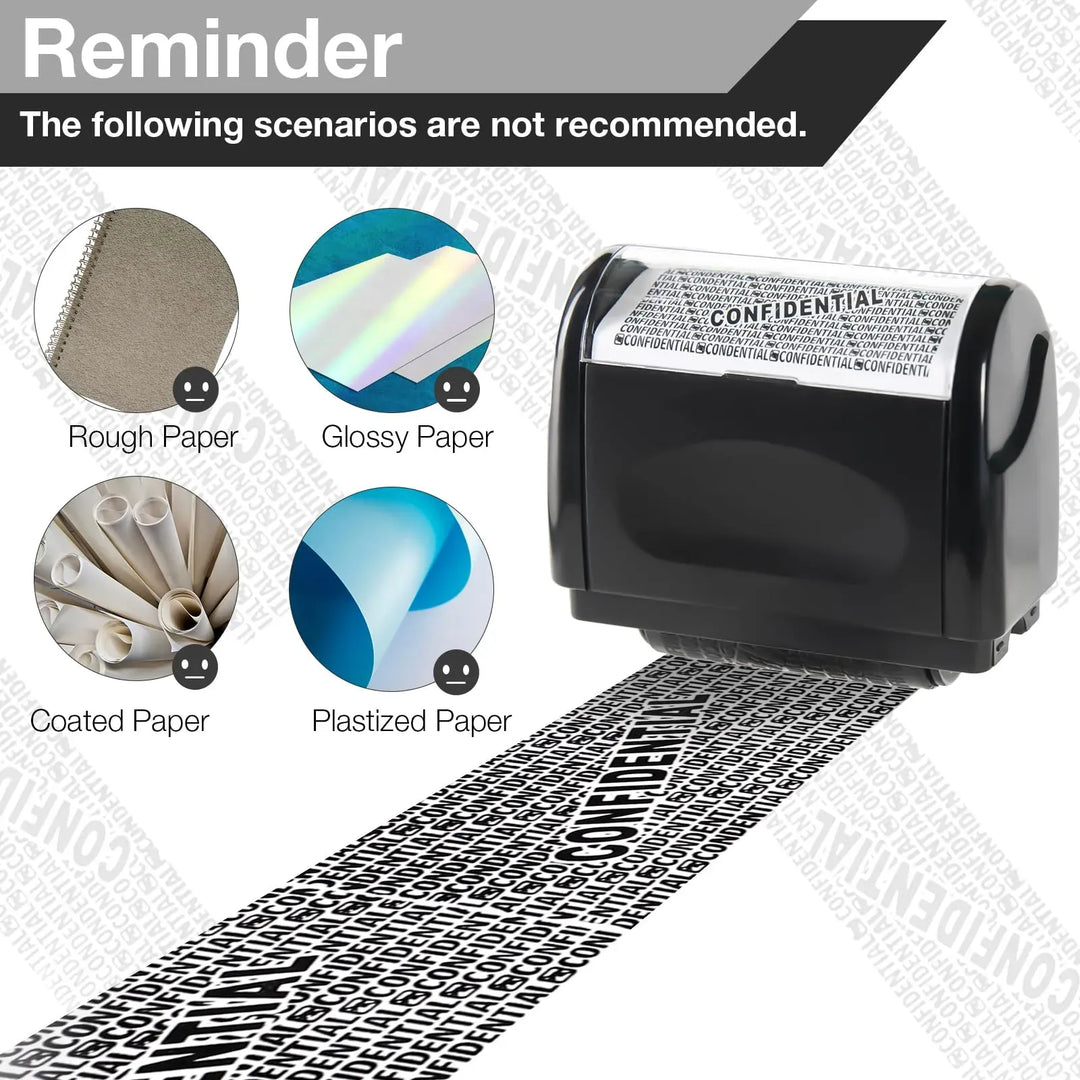Privacy Roller Stamp – Covers Bold Text, Dries in Seconds