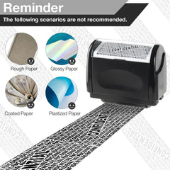 Privacy Roller Stamp – Covers Bold Text, Dries in Seconds