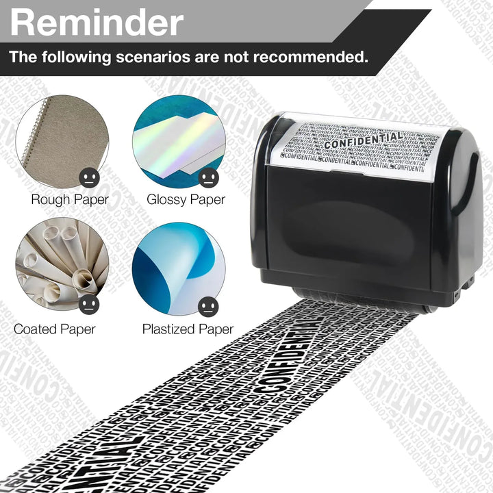 Privacy Roller Stamp – Covers Bold Text, Dries in Seconds