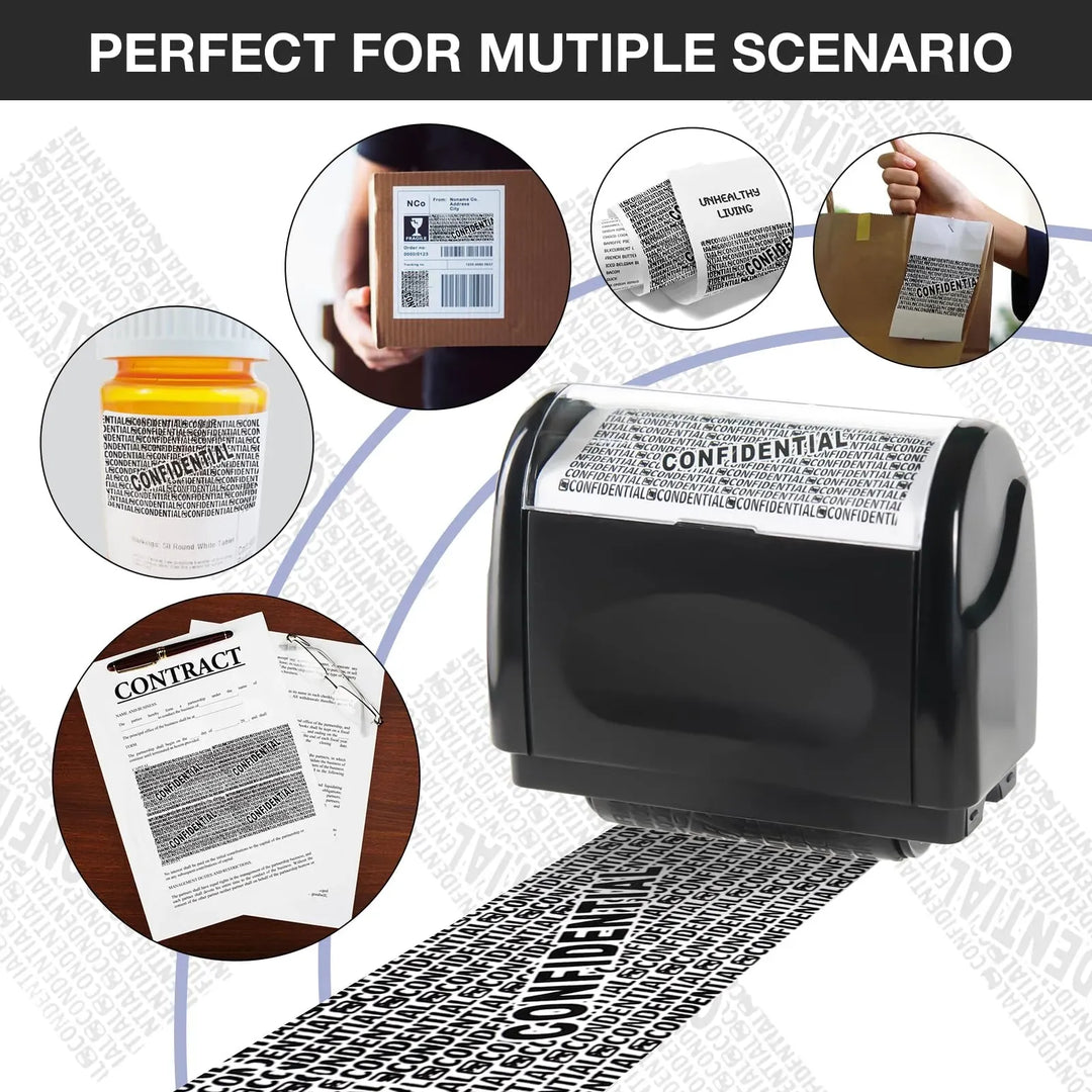 Privacy Roller Stamp – Covers Bold Text, Dries in Seconds