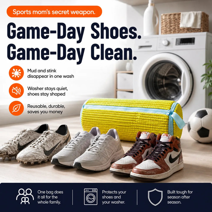Shoe Washing Bag for Washer &amp; Dryer | Protects Sneakers, Cleans Deeply