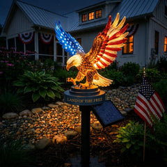 🦅 America 250th Anniversary Solar Eagle Garden Light – A Glowing Tribute to American Freedom