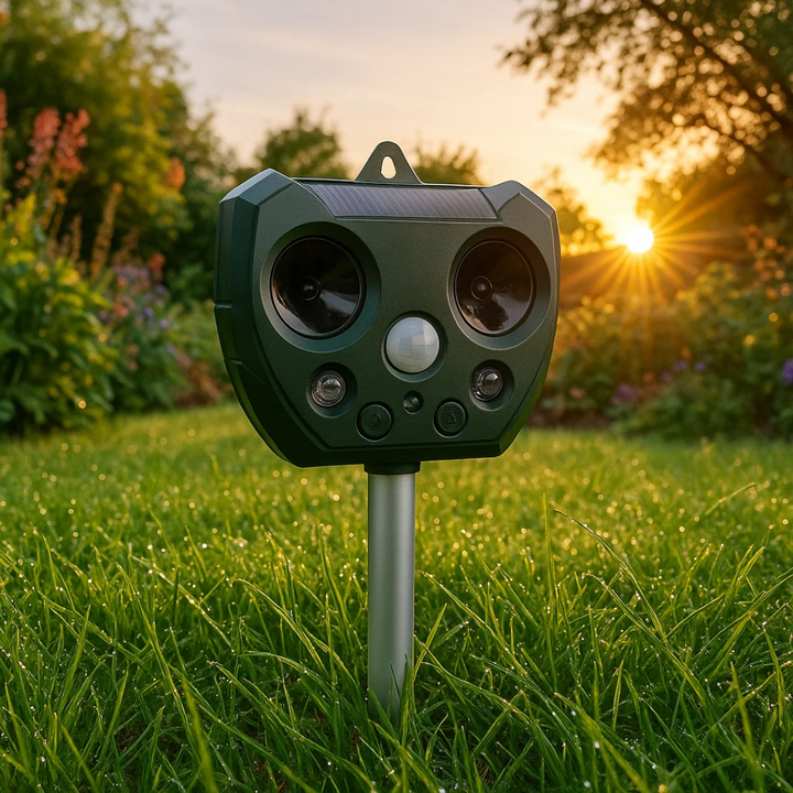 Ultrasonic Bird &amp; Pest Defender | Weatherproof, Solar-Powered &amp; Effective for Garden Protection