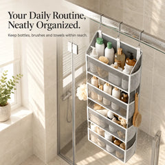 5-Tier Hanging Organizer with Mesh Pockets – Large Capacity Storage
