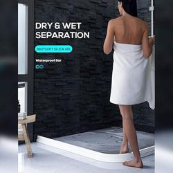 Collapsible Shower Water Dam – Flexible Threshold Barrier for Dry Floors