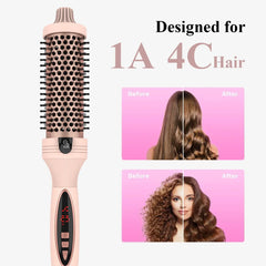 3-in-1 Pro Negative Ion Two PTC Heaters Thermal Brush