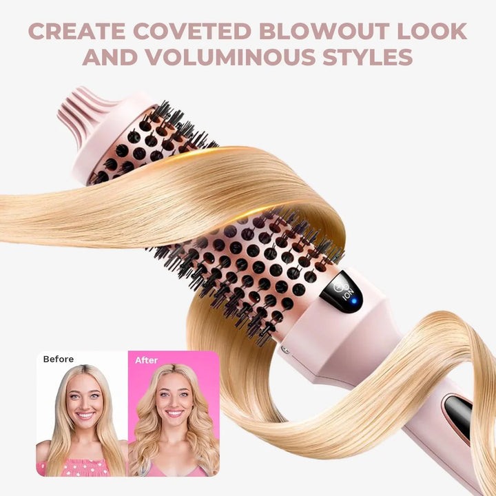 3-in-1 Pro Negative Ion Two PTC Heaters Thermal Brush