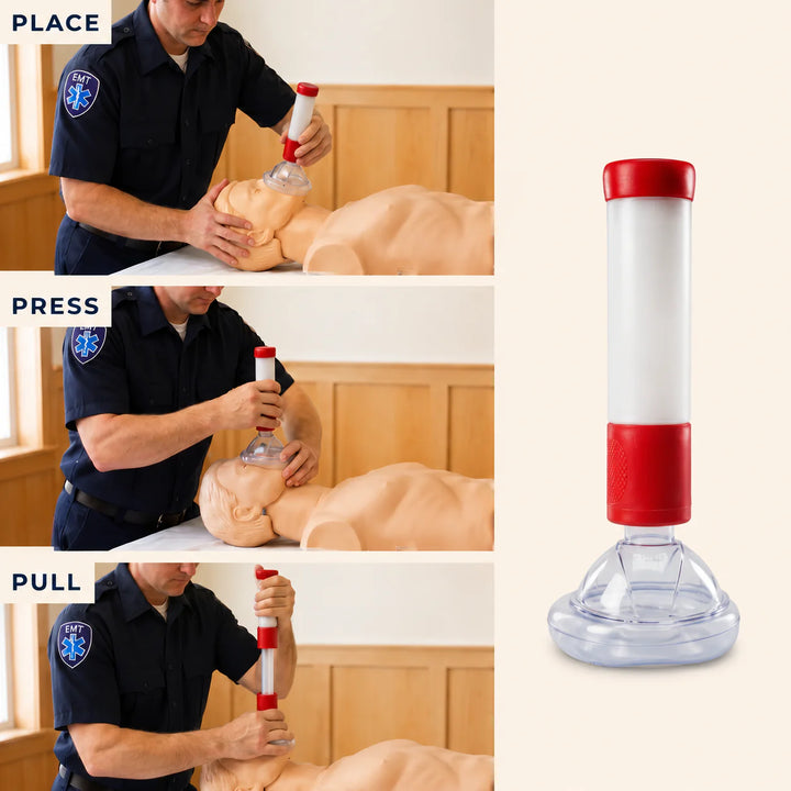 Anti-Choking Suction Rescue Kit for Home | Simple 3-Step Safety Device