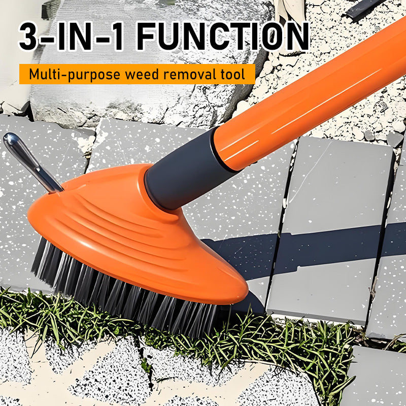 3-in-1 Weeding Wire Brush Set - Steel Bristle &amp; Scraper