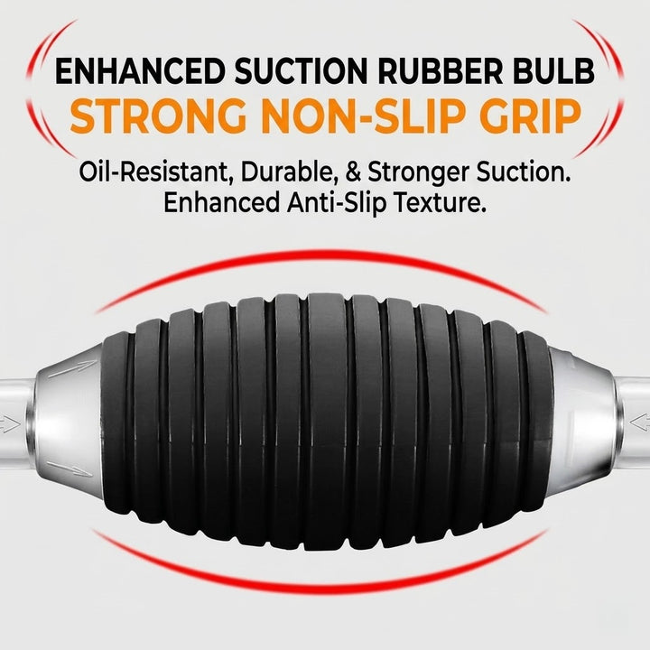 Emergency Gas Siphon Pump | No Mouth Sucking Fluid Transfer Tool