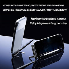 240W Fast Charging Cable with Invisible Phone Stand - 2 - in - 1 USB - C Holder for iPhone &amp; Smartphones - Velloraco