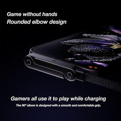 240W Fast Charging Cable with Invisible Phone Stand - 2 - in - 1 USB - C Holder for iPhone &amp; Smartphones - Velloraco