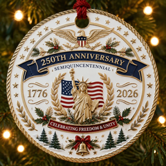 🇺🇸 250th Anniversary Christmas Ornament