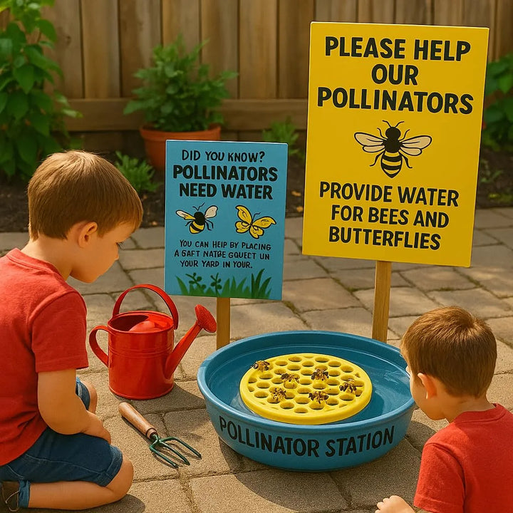 (4-Pack)Floating Bee Station: Safe Watering Pad for Birdbaths