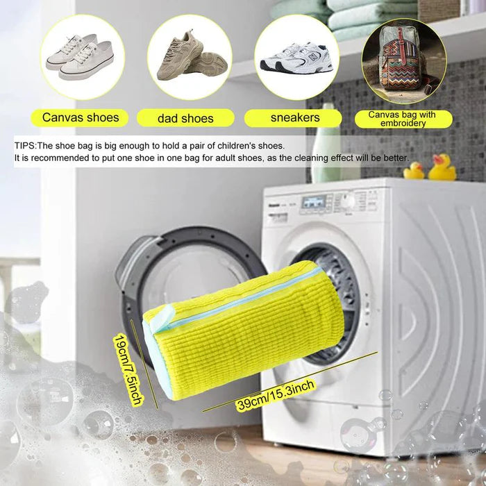 Shoe Washing Bag for Washer &amp; Dryer | Protects Sneakers, Cleans Deeply