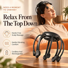 8-Tip Octopus Head Massager – Deep Scalp Relief Anywhere