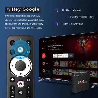 M96 Mini 8K Android 13 TV Box – RK3528, 2.4G+5G WiFi, Voice Remote