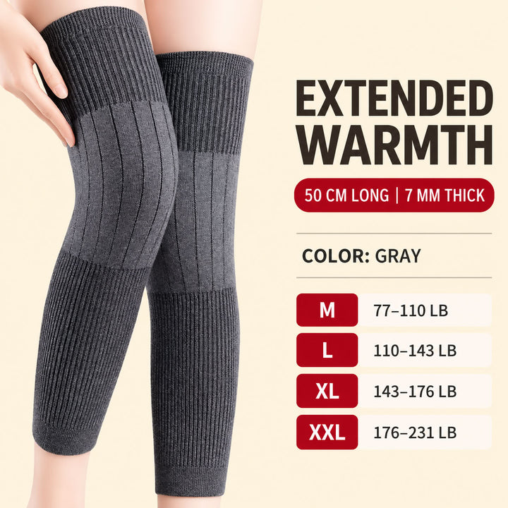 2Pcs Extra-Long Polyester Knee Warmers