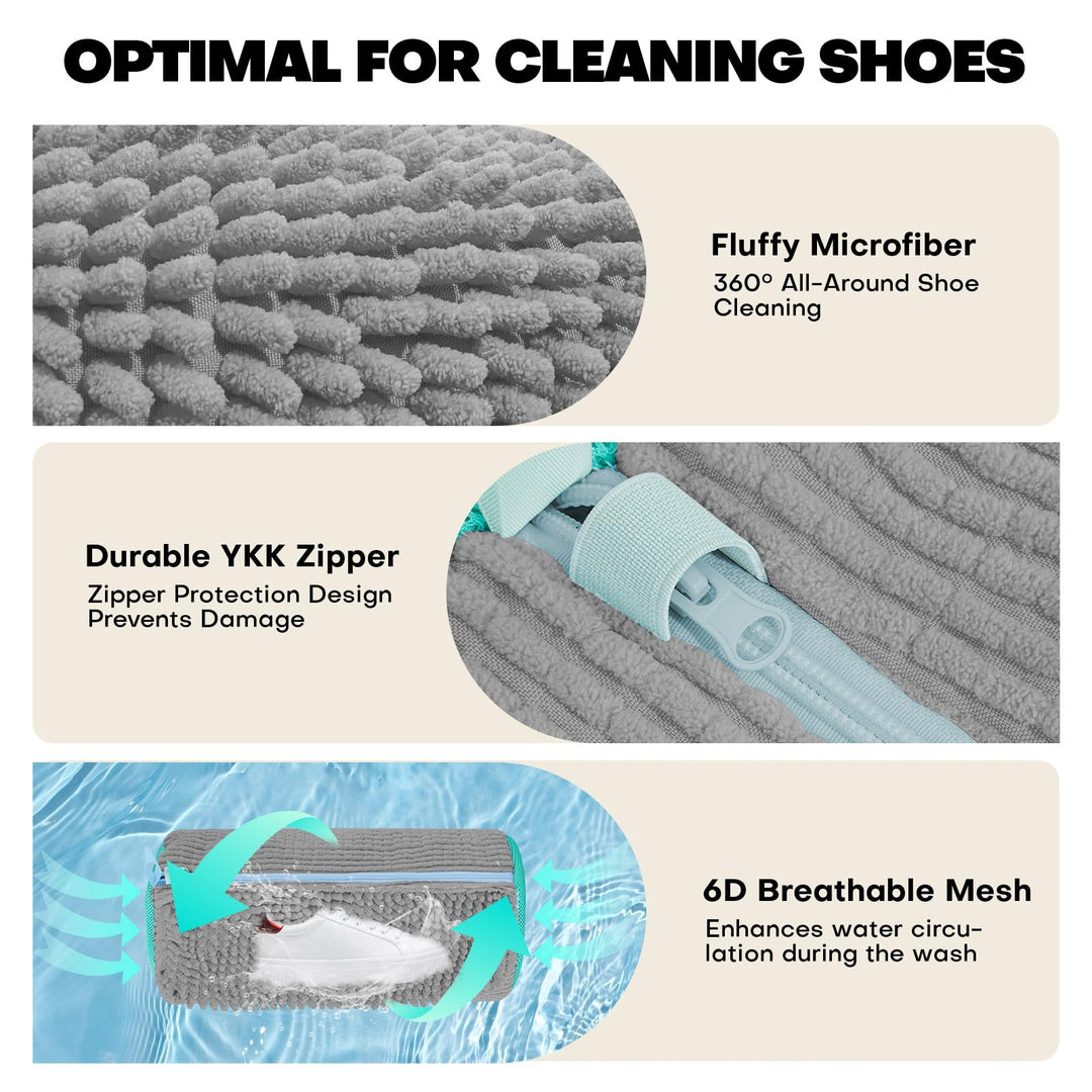Shoe Washing Bag for Washer &amp; Dryer | Protects Sneakers, Cleans Deeply