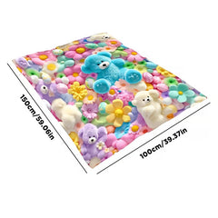 3D Plush Throw Blanket — Fluffy Flannel That Stays Soft After Washing